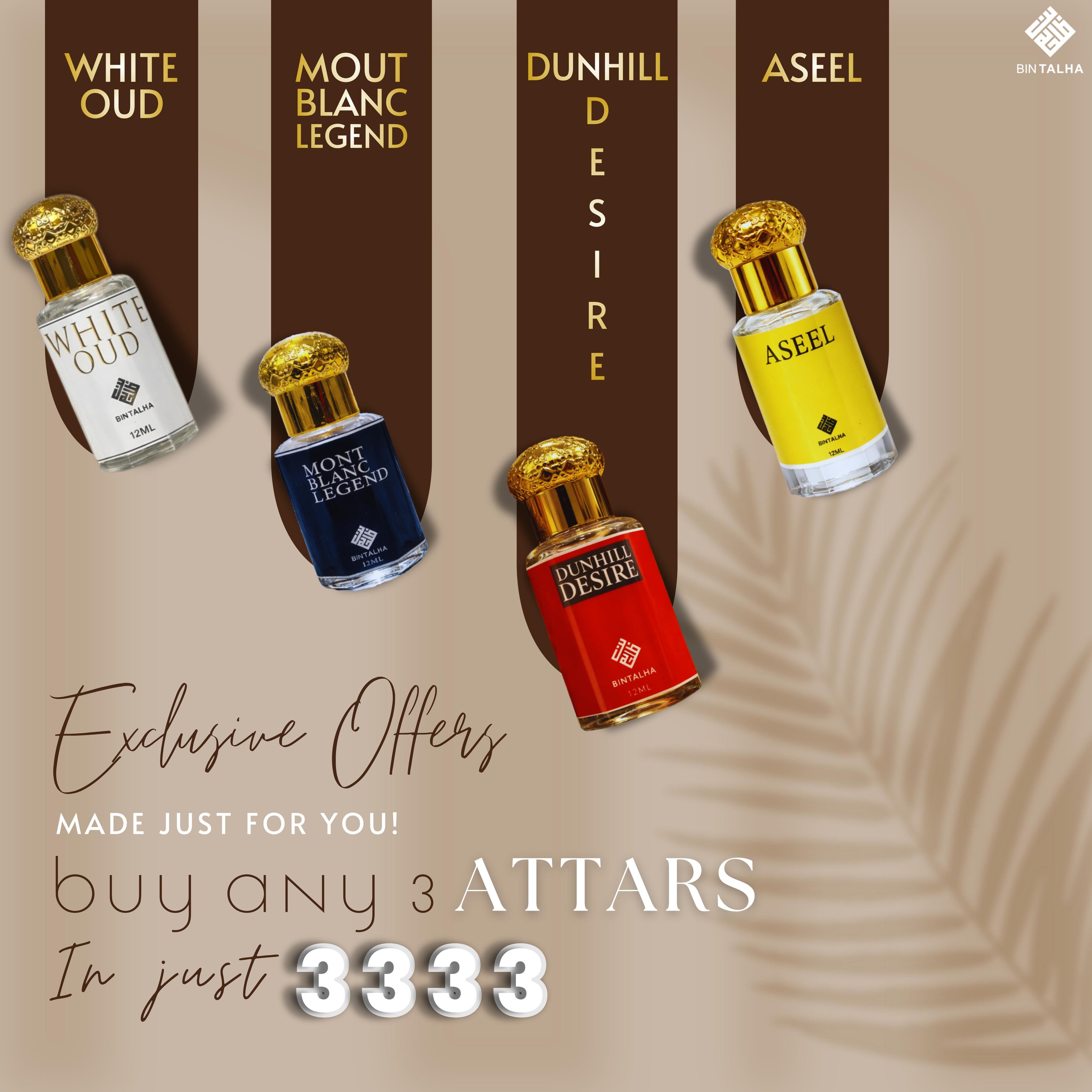 3333 DEAL.     Buy Any Three Attars In 3333